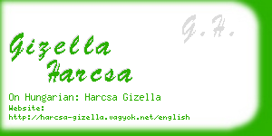 gizella harcsa business card